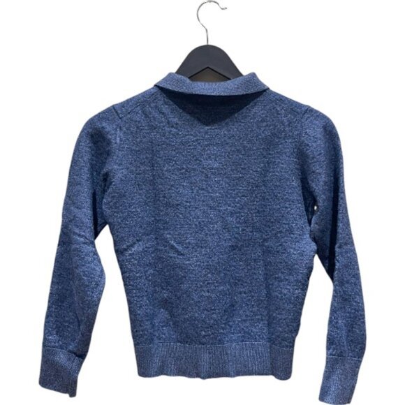 Bruun & Stengade wool blend blue sweater M junior - Picture 3 of 3